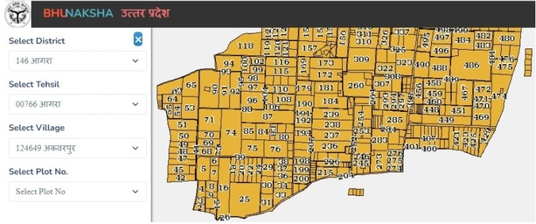 भू नक्शा उत्तर प्रदेश ऑनलाइन देखें