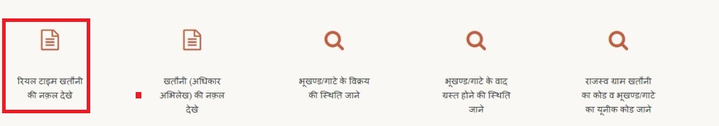 रियल टाइम खतौनी की नक़ल देखें