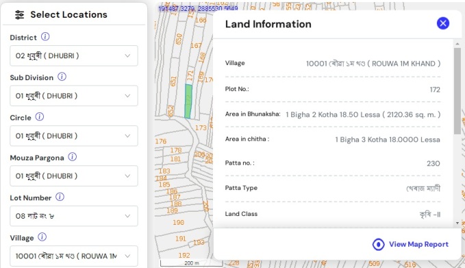 भू नक्शा असम